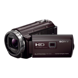 Sony HDR CX610E Mode d'emploi | Fixfr