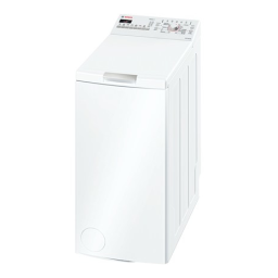 Bosch WOT24225 Washing machine Manuel utilisateur | Fixfr