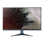 Acer VG272UP Monitor Guide de d&eacute;marrage rapide