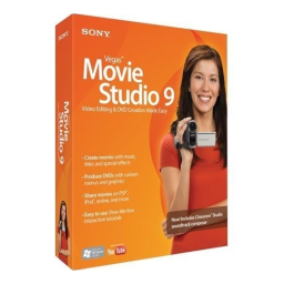 Sony Vegas Movie Studio 9 Mode d'emploi | Fixfr