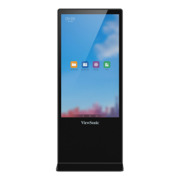 ViewSonic EP5542T DIGITAL SIGNAGE Mode d'emploi | Fixfr