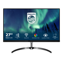 Philips 276E8FJAB/01 Moniteur LCD QHD avec Ultra Wide-Color Manuel utilisateur | Fixfr