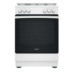 Indesit IS67M5KCW/FR Cooker Manuel utilisateur