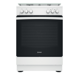 Indesit IS67M5KCW/FR Cooker Manuel utilisateur | Fixfr