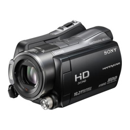 Sony HDR-SR12 Manuel du propriétaire | Fixfr