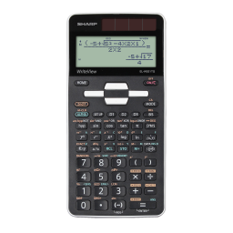 Sharp EL-W531TG Manuel utilisateur | Fixfr