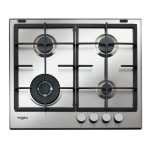 Whirlpool GMAL 6422/IXL Hob Manuel utilisateur