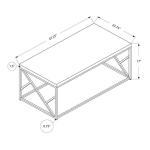 Monarch Specialties I 3375 COFFEE TABLE Manuel utilisateur