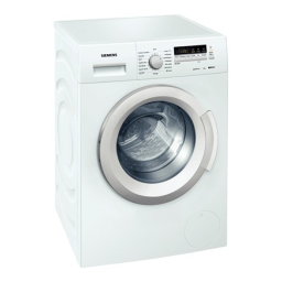 Siemens WS12K262FF Manuel du propriétaire | Fixfr