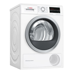 Bosch WTW85460FF Sèche-linge Manuel utilisateur | Fixfr