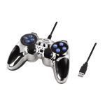 Hama 00062875 USB Gamepad &quot;Cromo&quot;, chrome-blue Manuel utilisateur