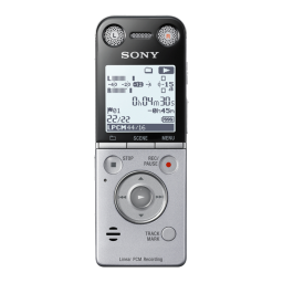 ICD-SX733, SX734, SX1000 Manuel d'utilisation + Chat IA | Fixfr