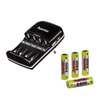 Hama 00087063 Set - &quot;Combo&quot; 2/4 Charger and 4 AA (Mignon-HR6) 2400 mAh Batteries Manuel utilisateur