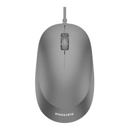 Philips SPK7207B/19 2000 series Souris filaire Manuel utilisateur | Fixfr