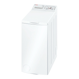 Bosch WOR16154BY Washing machine Manuel utilisateur | Fixfr