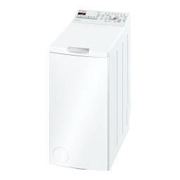 Bosch WOT20225IT Washing machine Manuel utilisateur | Fixfr