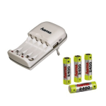 Hama 00087061 Set - &quot;Combo&quot; 2/4 Charger and 4 AA (Mignon-HR6) 2400 mAh Batteries Manuel utilisateur