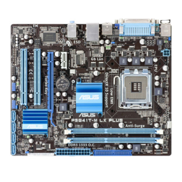 Asus P5G41T-M LX PLUS Motherboard Manuel utilisateur | Fixfr