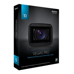 Sony Vegas Pro 10 Manuel utilisateur | Fixfr