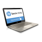 HP Spectre 13 Pro Notebook PC Manuel utilisateur