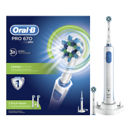 Oral-B Pro 670 CrossAction Brosse à dents électrique Product fiche | Fixfr