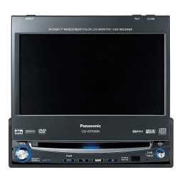 Panasonic CQ-VD7003N Manuel du propriétaire | Fixfr