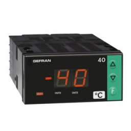 gefran 40T72 Indicator/Alarm Unit Mode d'emploi | Fixfr