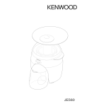 Kenwood JE560 Manuel utilisateur