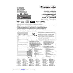 Panasonic CQDX200N Operating instrustions | Fixfr