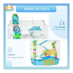 Manuel PawHut D51-233_D51-233V00 Cage Hamster | Chat IA | Fixfr