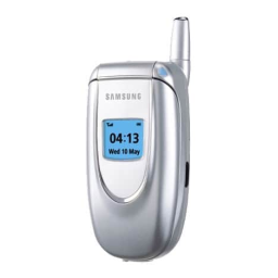 Samsung SGH-E100 : Mode d'emploi + Chat IA | Fixfr
