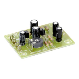 Conrad Components Pre-amp Assembly kit 9 V DC, 12 V DC, 24 V DC Manuel utilisateur | Fixfr