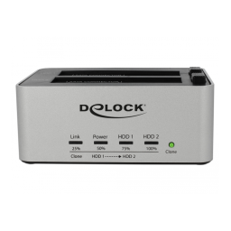 DeLOCK 63991 USB 3.0 Dual Docking Station for 2 x SATA HDD / SSD Fiche technique | Fixfr