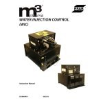 ESAB m3&reg; plasma Water Injection Control Manuel utilisateur