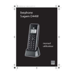 Sagem D44W T&eacute;l&eacute;phone sans fil: Manuel d'utilisation + IA