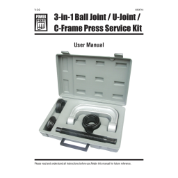Power Fist 8261638 Pneumatic Brake Bleeder Kit Manuel utilisateur | Fixfr