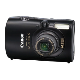 Canon IXUS 980 IS Manuel utilisateur | Fixfr