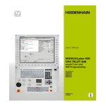 HEIDENHAIN MP620/CP620 (548328-04/688945-02) smart.Turn/DIN CNC Control Manuel utilisateur