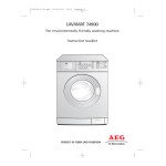 AEG 74900 Lave-linge: Notice d'utilisation + AI Chat