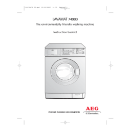 Aeg-Electrolux L74900 Manuel utilisateur | Fixfr