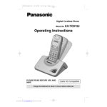Panasonic KXTCD700 Operating instrustions