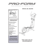 ProForm PFIVEL17216 115 CSE ELLIPTICAL Manuel utilisateur