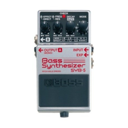 Boss SYB-5 Bass Synthesizer Manuel utilisateur | Fixfr