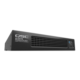 Q-SYS Core 8 FLEX/NANO : Manuel d'utilisation + IA | Fixfr