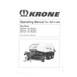 Krone Big Pack 88-127-128 MultiCut Mode d'emploi | Fixfr