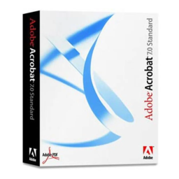 Adobe Acrobat 7 Standard Mode d'emploi | Fixfr