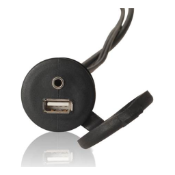 Fusion MS-CBUSB3.5 Panel Mount USB & 3.5mm AUX connector Guide d'installation | Fixfr