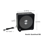 NewAir Quietheat15B-REM Remanufactured Whole Room Heater, Whisper Quiet  Manuel utilisateur