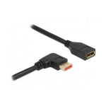 DeLOCK 87075 DisplayPort extension cable male 90&deg; left angled to female 8K 60 Hz 2 m Fiche technique