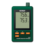 Extech Instruments SD500 Humidity/Temperature Datalogger Manuel utilisateur